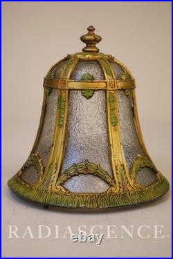 Lightolier Art Deco Urn Slag Glass Cold Painted Lantern Hanging Swag Lamp 1920's Lightolier Art Deco Urn Slag Glass Cold Painted Lantern Hanging Swag Lamp 1920's