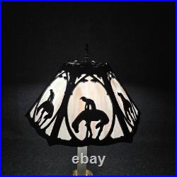 Loevsky Table Lamp Slag Glass Trail Rare Purple 1920s Vintage Antique Shade Only