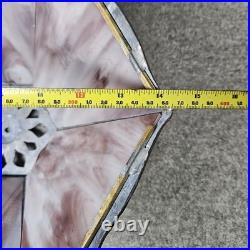 Loevsky Table Lamp Slag Glass Trail Rare Purple 1920s Vintage Antique Shade Only