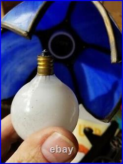 M. C. CO GIM #1089 ANTIQUE Wall Scounce 3-Arm Tulip Slag Glass LAMP