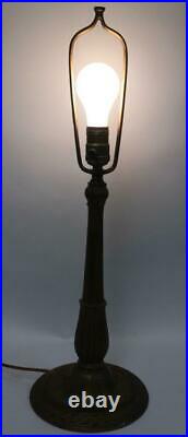 M. L & Co Miller LAMP Base for SLAG GLASS shade # 286 arts & crafts deco Nouveau