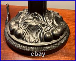 Meyda Tiffany Stained Glass Dragonfly Lamp Slag Glass, Mission Stand 22.5 Tall