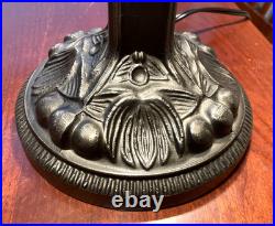 Meyda Tiffany Stained Glass Dragonfly Lamp Slag Glass, Mission Stand 22.5 Tall