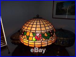 Mission art craft slag stained leaded glass lamp shade wilkinson handel tiffany