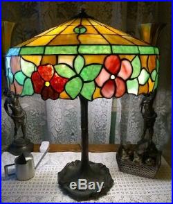 Mosaic Shade Co. Chicago- leaded lamp Handel Tiffany arts crafts slag era