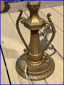 National electric lamp company antique slag glass lamp Antique 1910