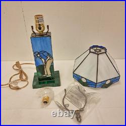 New Golf Theme Stained Slag Glass Night Table Desk Lamp