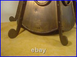 Original Kerosene Stained Glass Slag Lamp Tiffany Antique Mission Prairie Arts