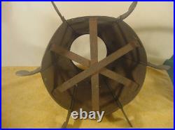 Original Kerosene Stained Glass Slag Lamp Tiffany Antique Mission Prairie Arts