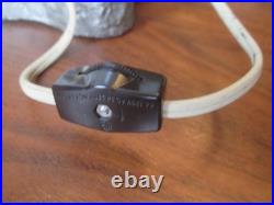 RARE 1930s/40s Native American on Horse Silhouette Lamp Ceramic & Slag Glass