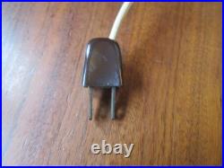 RARE 1930s/40s Native American on Horse Silhouette Lamp Ceramic & Slag Glass