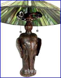RARE Vintage Fredrick Cooper Slag Glass Elephant Lamp RARE Vintage Fredrick Cooper Slag Glass Elephant Lamp