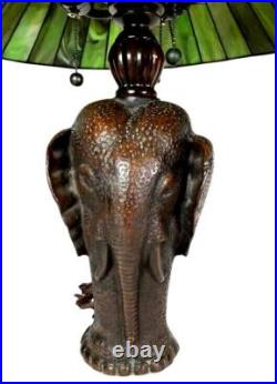 RARE Vintage Fredrick Cooper Slag Glass Elephant Lamp RARE Vintage Fredrick Cooper Slag Glass Elephant Lamp