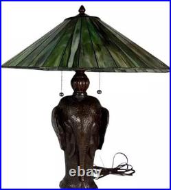 RARE Vintage Fredrick Cooper Slag Glass Elephant Lamp RARE Vintage Fredrick Cooper Slag Glass Elephant Lamp