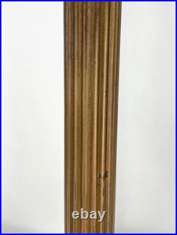 REWIRED Antique B&H Arts Crafts Deco Table Lamp For Slag Stained Glass Shade Vtg