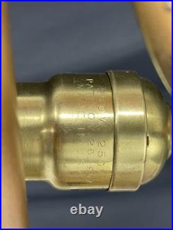 REWIRED Antique B&H Arts Crafts Deco Table Lamp For Slag Stained Glass Shade Vtg