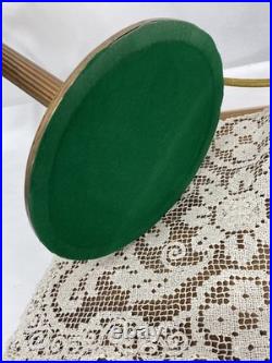 REWIRED Antique B&H Arts Crafts Deco Table Lamp For Slag Stained Glass Shade Vtg