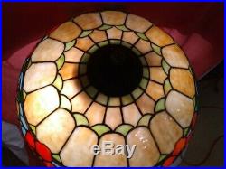 ROYAL ART GLASS leaded Lamp Handel Tiffany Duffner arts & crafts slag era