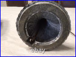 Rare 1920's Six Panel End of the Trail Table Lamp Blues and Grays Slag Glass