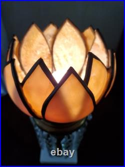 Rare Antique Vintage Slag Glass Victorian Table Lamp Marble Base Crystal Prisms Rare Antique Vintage Slag Glass Victorian Table Lamp Marble Base Crystal Prisms