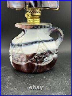 Rare HTF Purple Slag Glass Bundling Lamp Imperial Glass No Chips