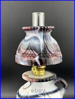Rare HTF Purple Slag Glass Bundling Lamp Imperial Glass No Chips