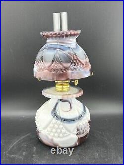 Rare HTF Purple Slag Glass Bundling Lamp Imperial Glass No Chips