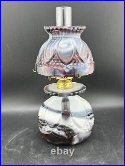 Rare HTF Purple Slag Glass Bundling Lamp Imperial Glass No Chips