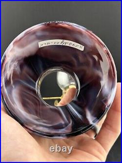 Rare HTF Purple Slag Glass Bundling Lamp Imperial Glass No Chips