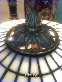 Rare Williamson leaded glass lamp-Handel Tiffany Duffner arts crafts era slag