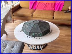 Reviere Studios New York Art Crafts Bronze Grapevine Glass Lamp Light Tiffany