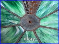 Reviere Studios New York Art Crafts Bronze Grapevine Glass Lamp Light Tiffany