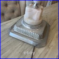SLAG Glass Vintage Lamp Art Deco Beautiful SLAG Glass Vintage Lamp Art Deco Beautiful