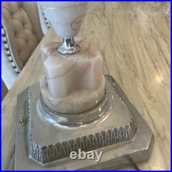 SLAG Glass Vintage Lamp Art Deco Beautiful SLAG Glass Vintage Lamp Art Deco Beautiful