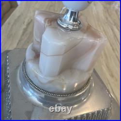 SLAG Glass Vintage Lamp Art Deco Beautiful SLAG Glass Vintage Lamp Art Deco Beautiful