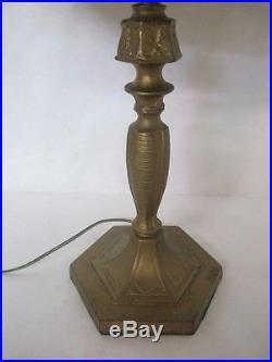 Stunning C. 1910 Empire Of Chicago Slag Glass Lamp