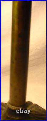 Signed Miller 963 Antique Slag Glass Table Lamp 19 Tall Rare
