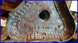 Signed Pittsburgh Ornate Dolphin Lamp for slag or leaded glass/Handel Era