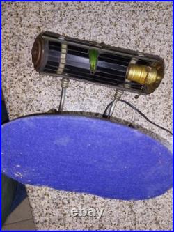 Signed Slan-Lee 1921 Slag Glass Desk Lamp Chicago Gangster Custom Handmade