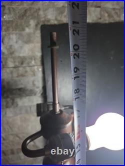 Six Panel Caramel Bent Slag Glass Lamp Shade On A Dale Tiffany Base