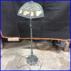 Slag Glass Floor Lamp Slag Glass Floor Lamp