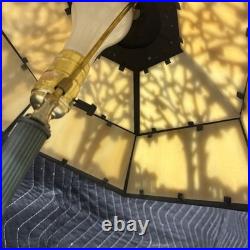 Slag Glass Floor Lamp