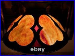 Slag Glass Folk Art Deco Arts Crafts Antique Lamp Bradley Hubbard Era Handel Era Slag Glass Folk Art Deco Arts Crafts Antique Lamp Bradley Hubbard Era Handel Era