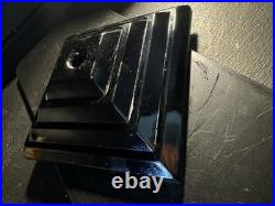 Slag Glass Houze/Vidrio 6 Inch Tiered Skyscraper Base In Black Onyx Style Slag Glass Houze/Vidrio 6 Inch Tiered Skyscraper Base In Black Onyx Style