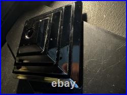 Slag Glass Houze/Vidrio 6 Inch Tiered Skyscraper Base In Black Onyx Style