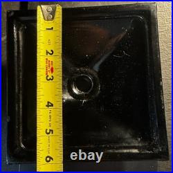 Slag Glass Houze/Vidrio 6 Inch Tiered Skyscraper Base In Black Onyx Style