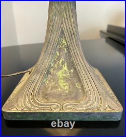 Slag Glass Lamp 29 Bradley Hubbard Arts Crafts Antique Water Lily