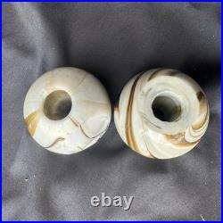 Slag Glass Lamp Spacers Houze Akro Agate Antique Vintage Art Deco Lamp Parts