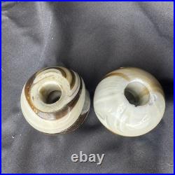 Slag Glass Lamp Spacers Houze Akro Agate Antique Vintage Art Deco Lamp Parts