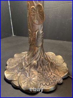 Slag Lamp 6-curved panel 1 light arms Vintage slag glass lamp